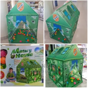 Photo - Children's Military Play Tent With 50 Balls