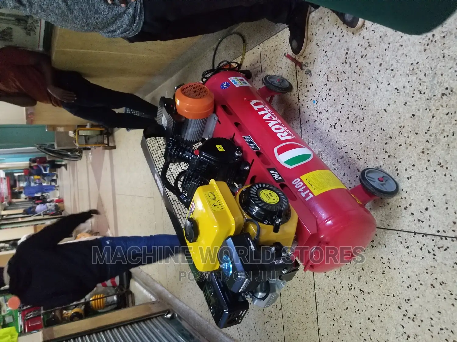 Combined Petrol and Electric Air Compressor