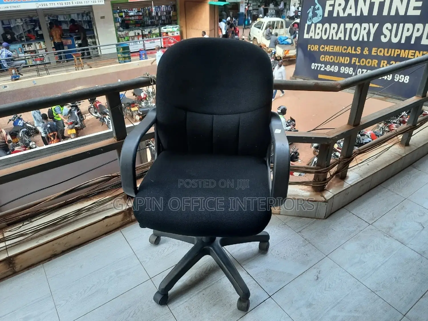 Fabric Short Back Chair
