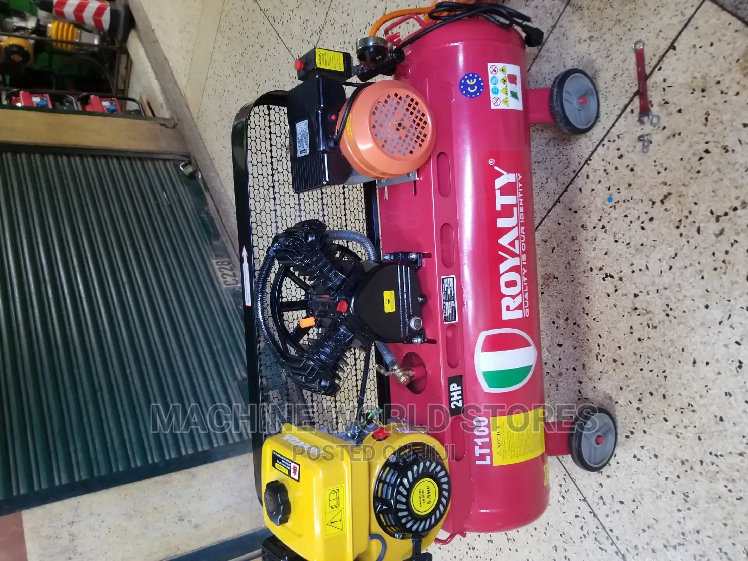 Combined Petrol and Electric Air Compressor