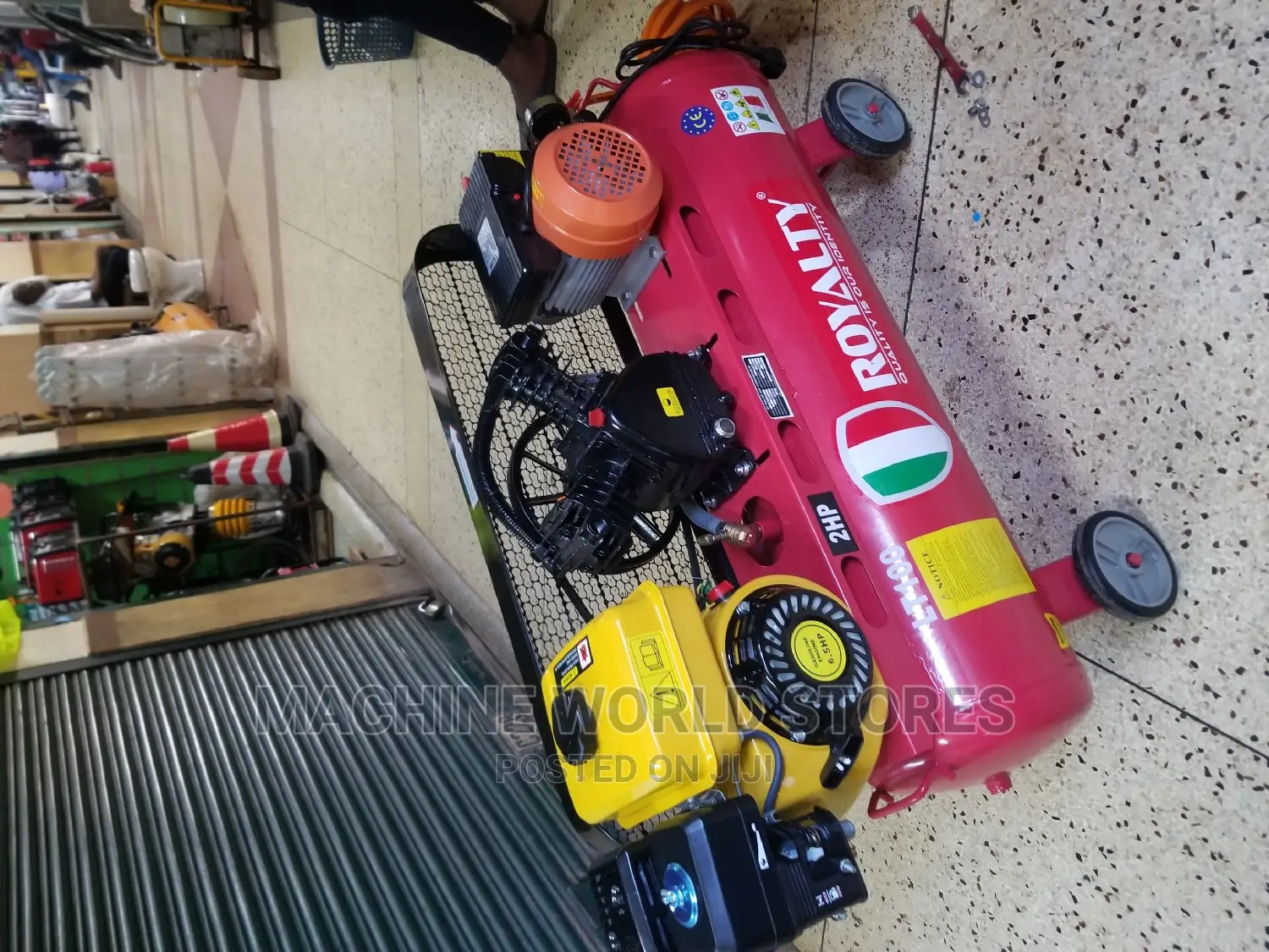 Combined Petrol and Electric Air Compressor