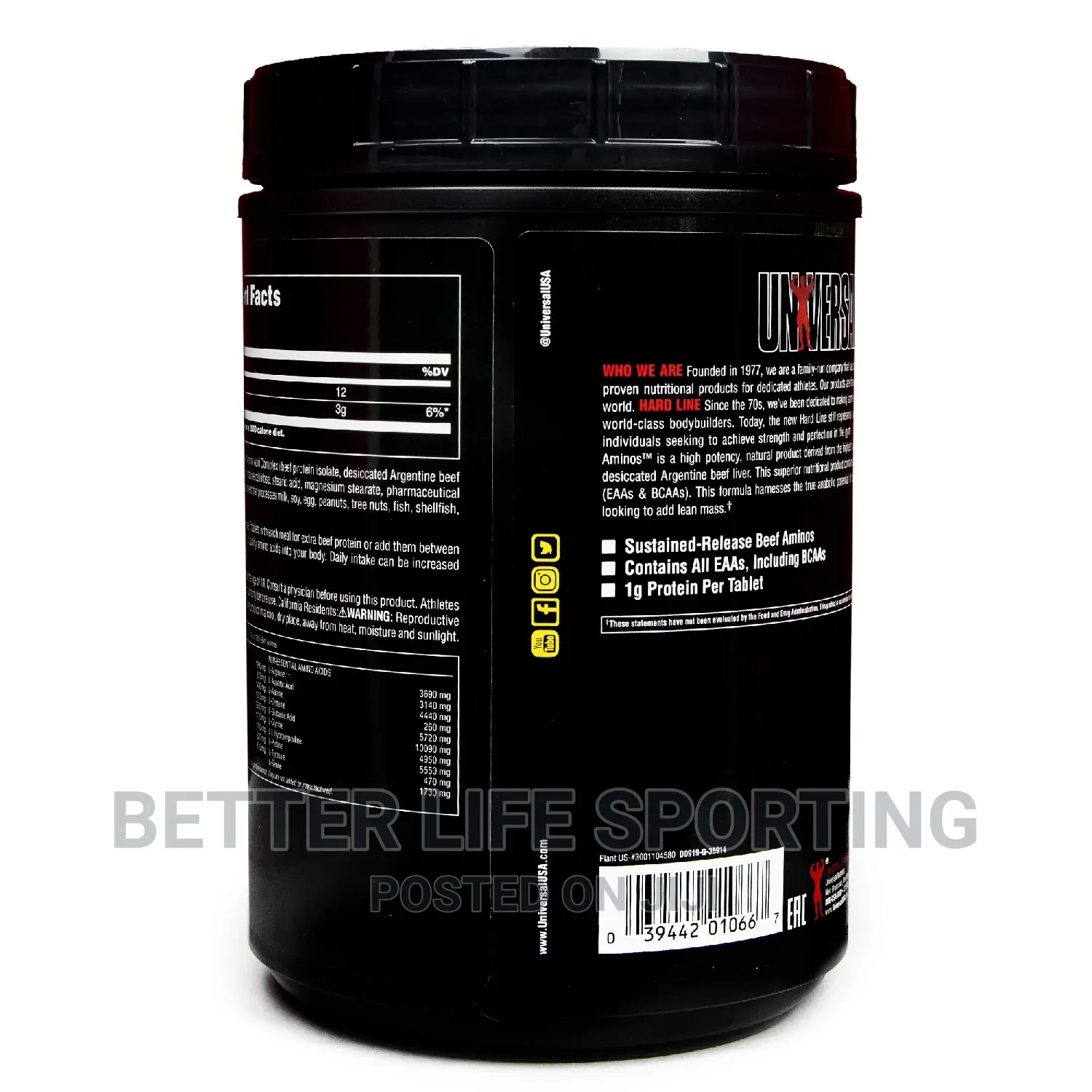 Universal 100% Beef Aminos Tablets