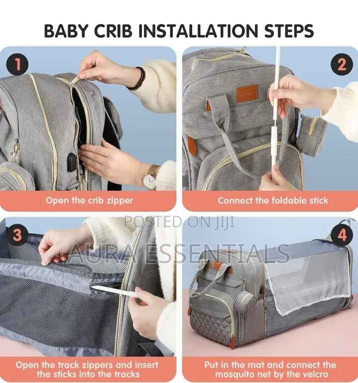 2 in 1 Multifunctional Baby Mummy Diaper Bag