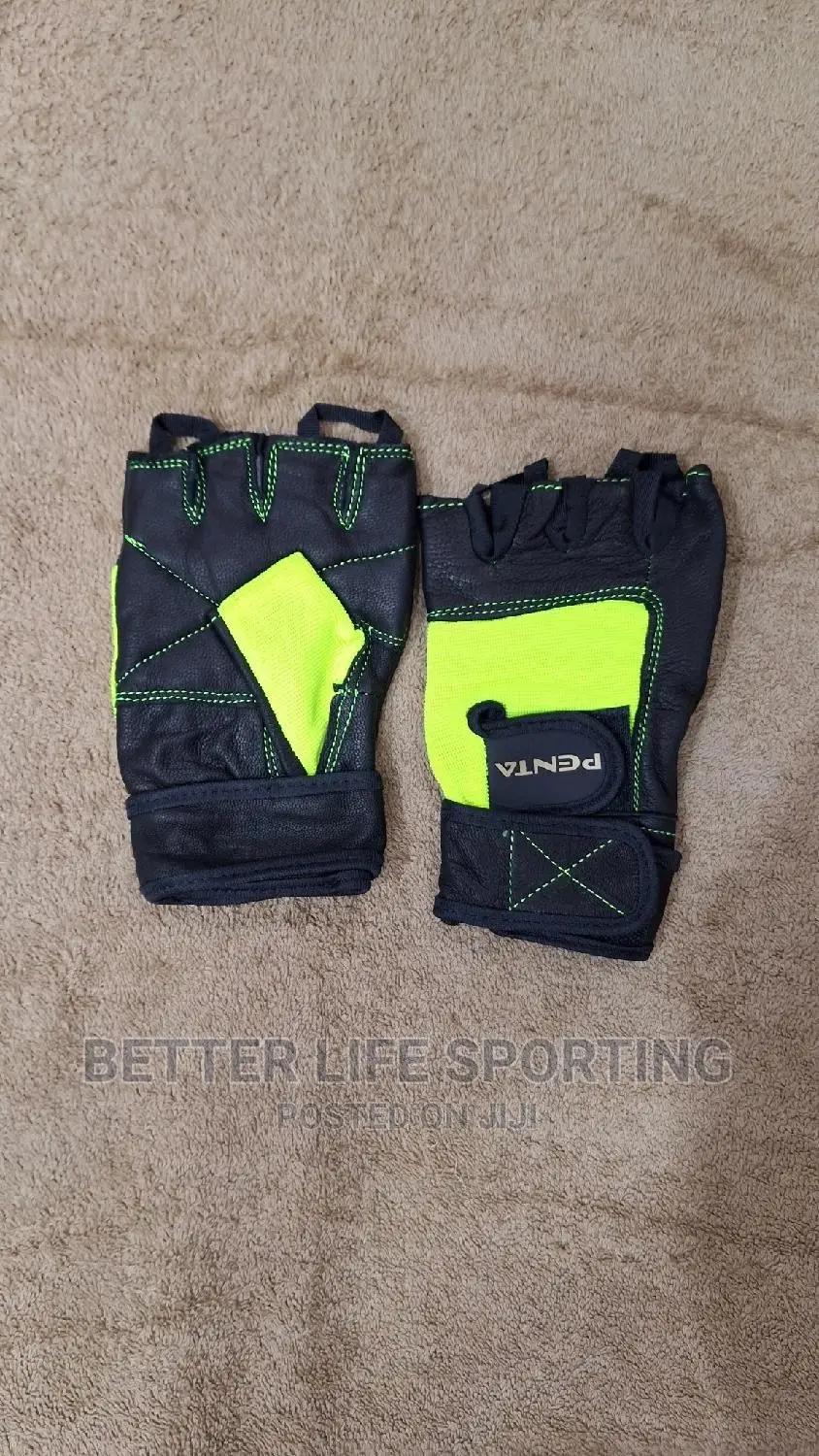 Gym Gloves Green Black Penta