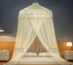 Cream Super Round Mosquito Net