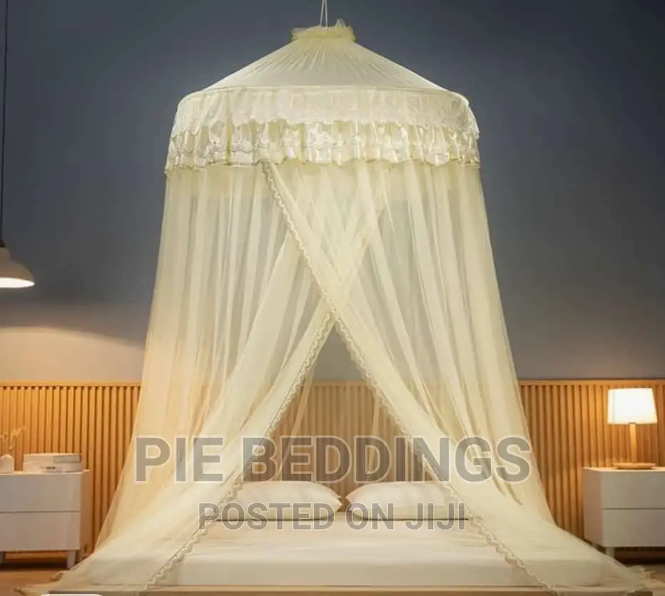 Cream Super Round Mosquito Net