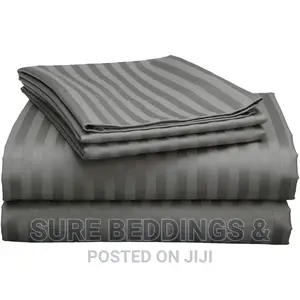 6*6 Stripped Cotton Bedsheets