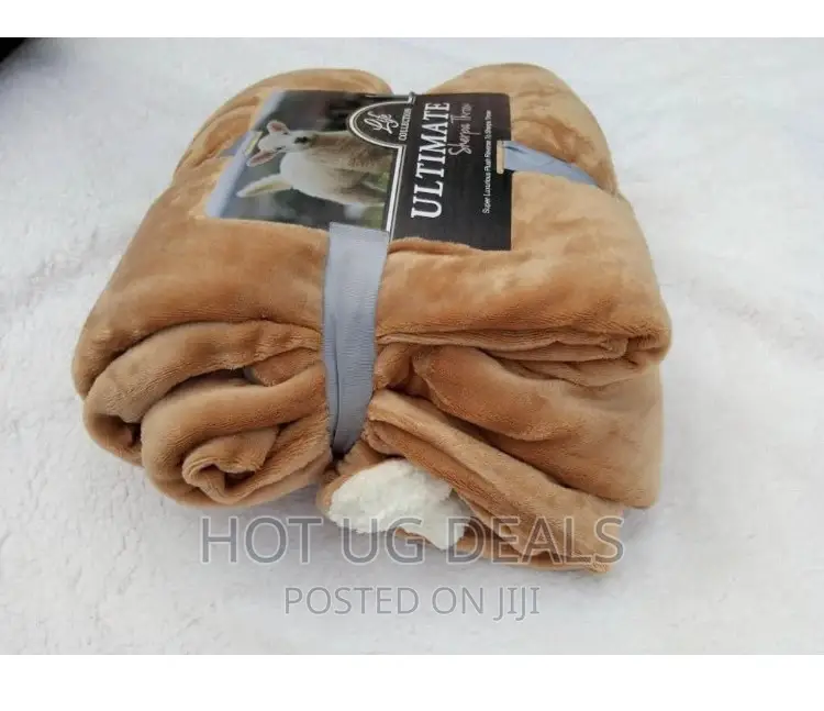 5x6 Fleece Warm Blanket - Camel Brown