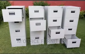 Metallic 4-Drawer File Cabinet