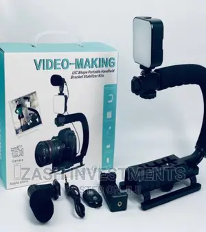 Photo - Portable Camera Stabilizer, Fill Light, Microphone Bracket