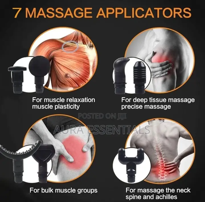 7 Heads LCD High Frequency Massage Gun
