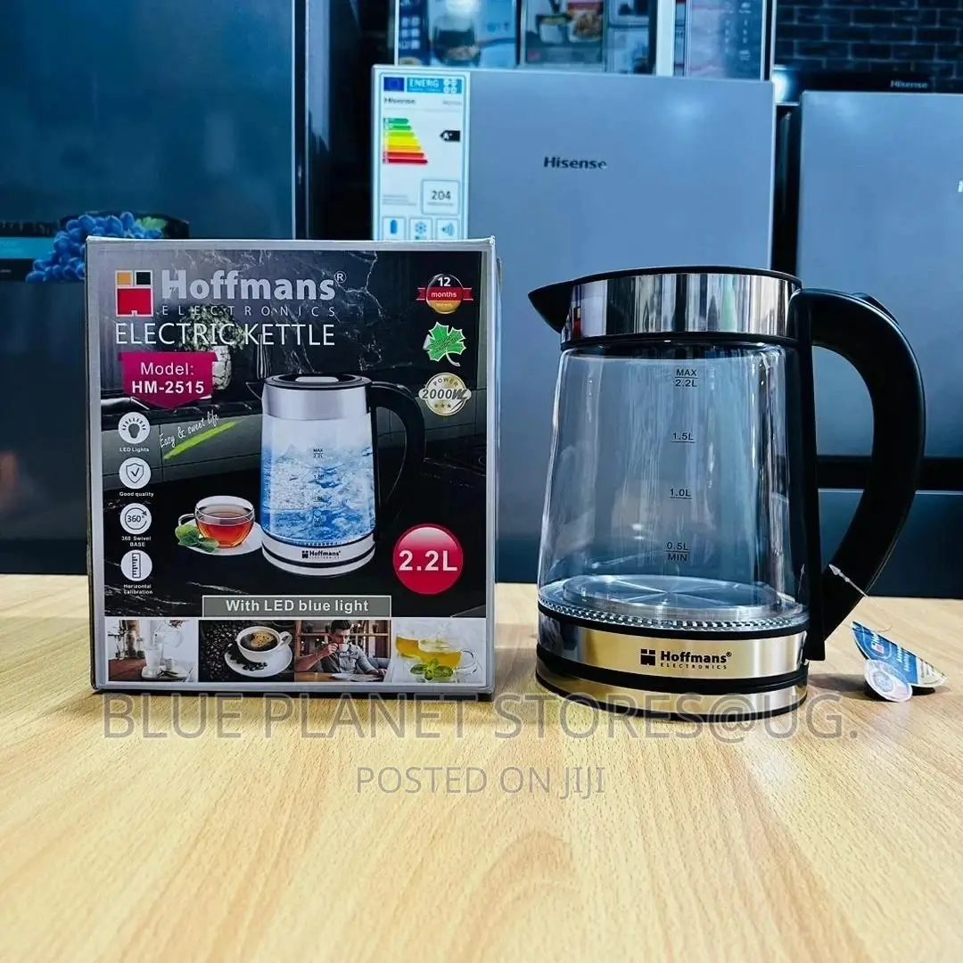 HOFFMANS 2.2litres Electric Glass Kettle \\ 2000w \\ HM-2515