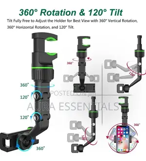New 360° Multifunctional Car Tripod Phone Holder
