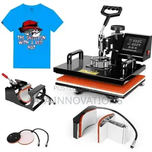 Printing on Mugs, Caps,T-Shirts Heat Press Machine