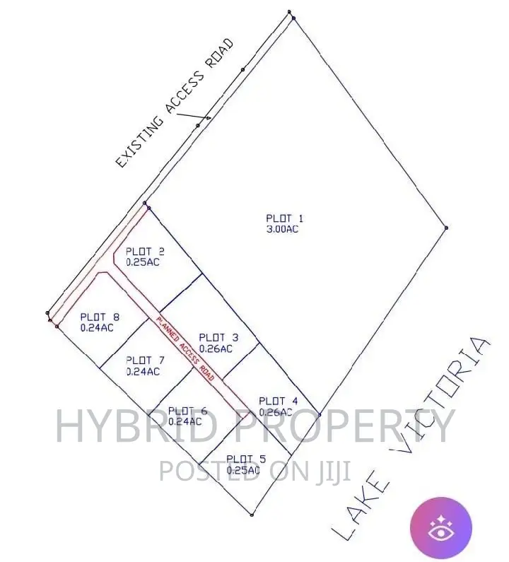Prime Plots for Sale at Garuga Lakeview Estate~Entebbe Road.