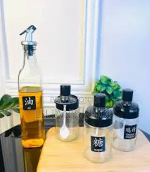 4pcs Kitchen Bottle With Oil Despenser