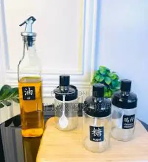 4pcs Kitchen Bottle With Oil Despenser