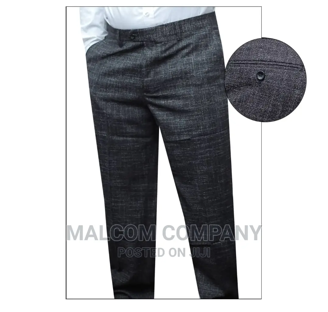 Men Dark Gray Trousers