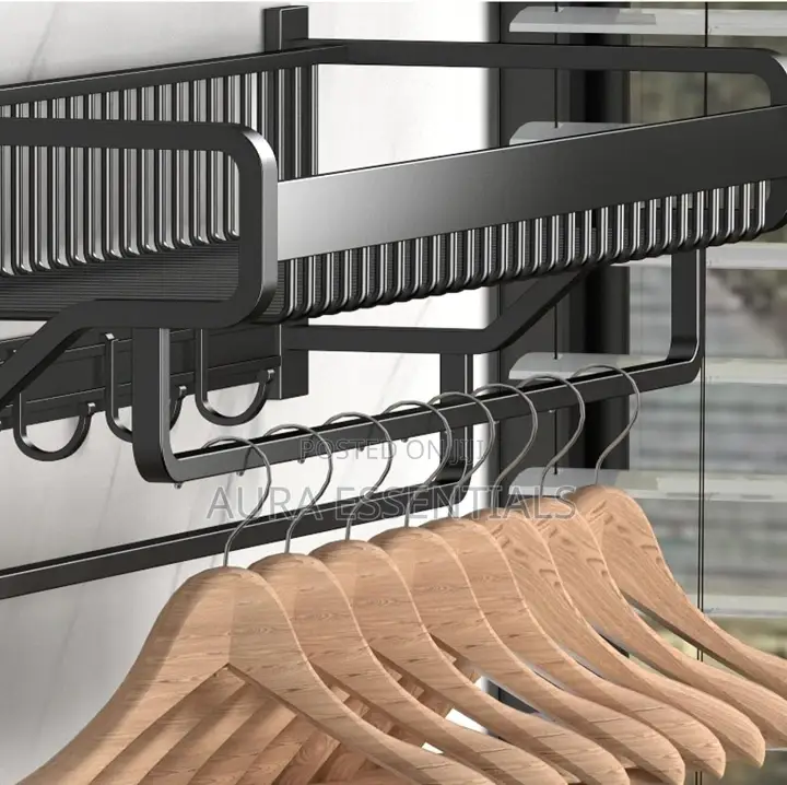 Modern Towel Rack Holder Bathroom Durable Aluminum Alloy
