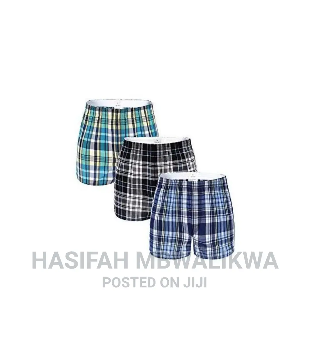 Pack of 3 Men's Checkered Boxers