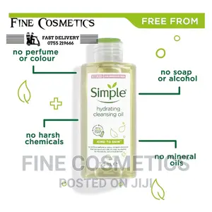 Simple Hydrating Cleansing Oil Sensitiv Skin Simple Cleanser