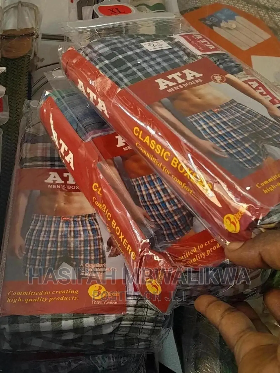 Pack of 3 Men's Checkered Boxers
