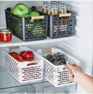 Multipurpose Storage Basket Colour Black and White