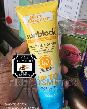 1PC Skin Doctor Sunblock SPF Vitamin E Moisture Sunscreen.