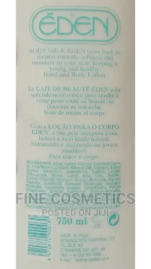 EDEN Heavy Duty 750ml Moisturizering Body Milk Lotion Big SZ