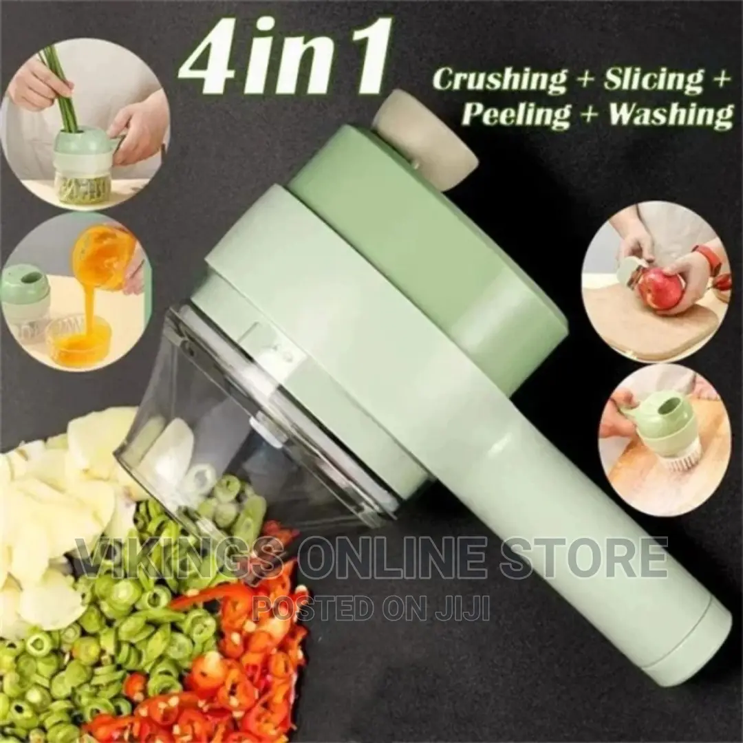 Portable Electric Vegetable Cutter 4 in 1,
