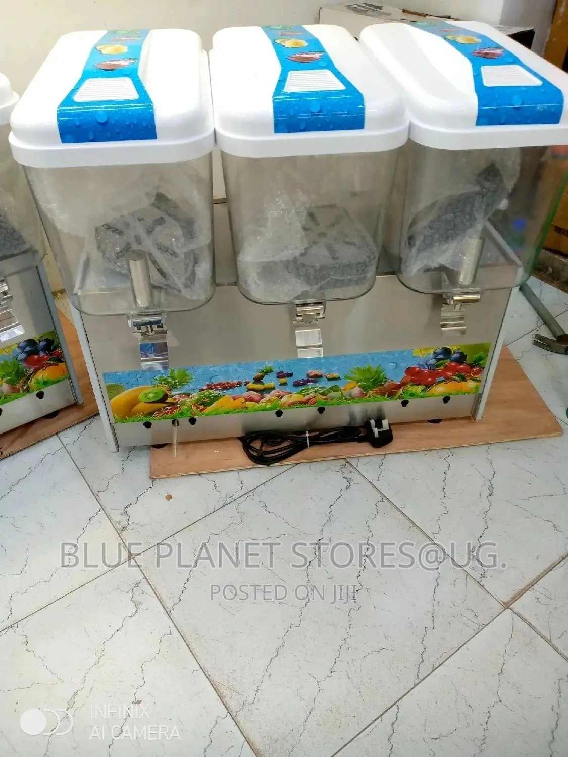 COMMERCIAL (18litres × 3) Triple Electric Juice Dispensers.