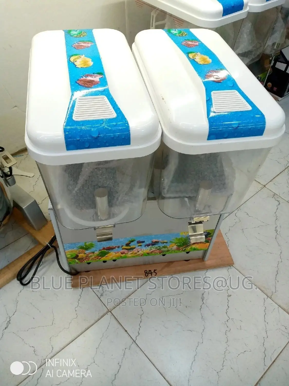 Commercial (18litres × 2) Double Electric Juice Dispensers.