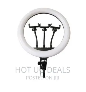 18 Inch Strong 3 Colors Ring Light For Tiktok, Youtube-black