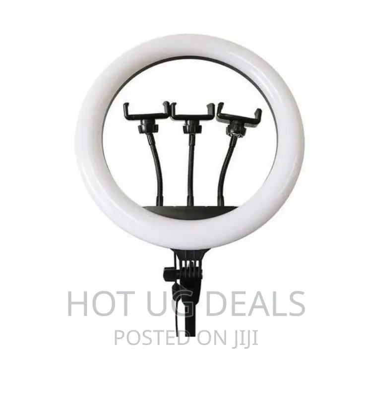18 Inch Strong 3 Colors Ring Light For Tiktok, Youtube-black