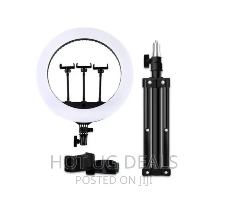 18 Inch Strong 3 Colors Ring Light For Tiktok, Youtube-black