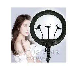 18 Inch Strong 3 Colors Ring Light For Tiktok, Youtube-black