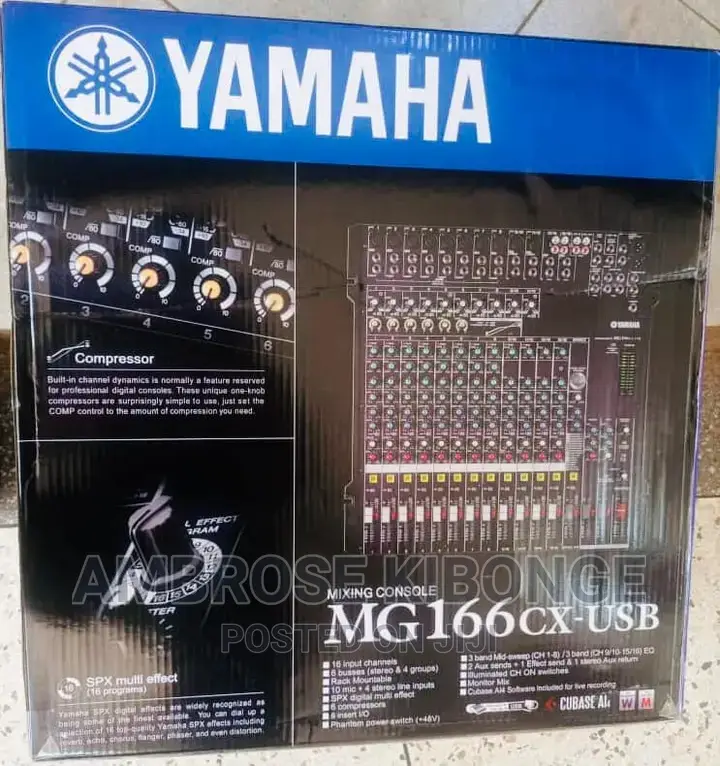 Fully Loaded Yamaha Mg166cx-Usb Effects Live Mixing Console.