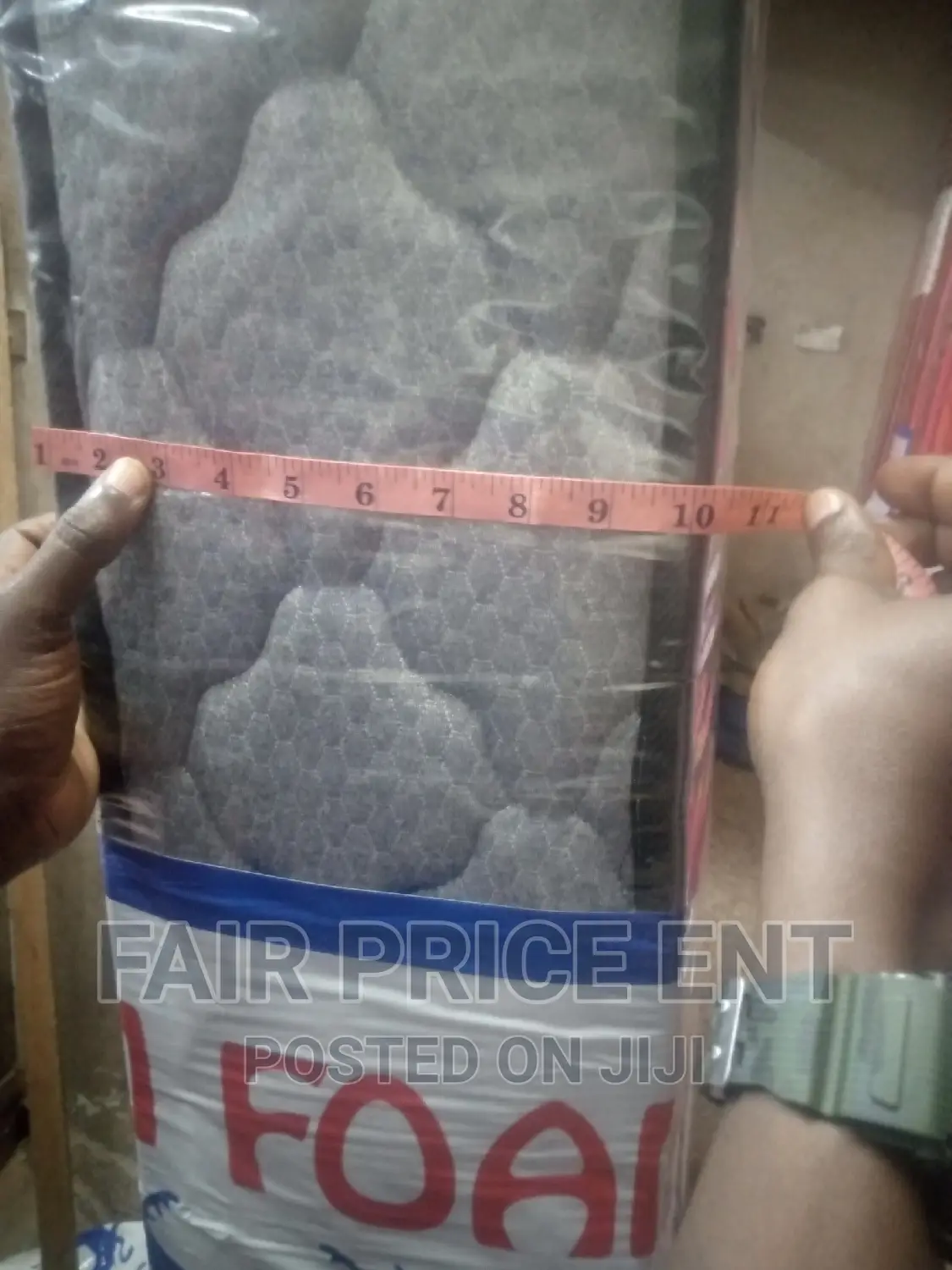 Premium High Density Mattress.6x6x10inch.( Gray)