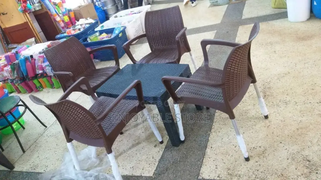 Plastic Chairs and Table