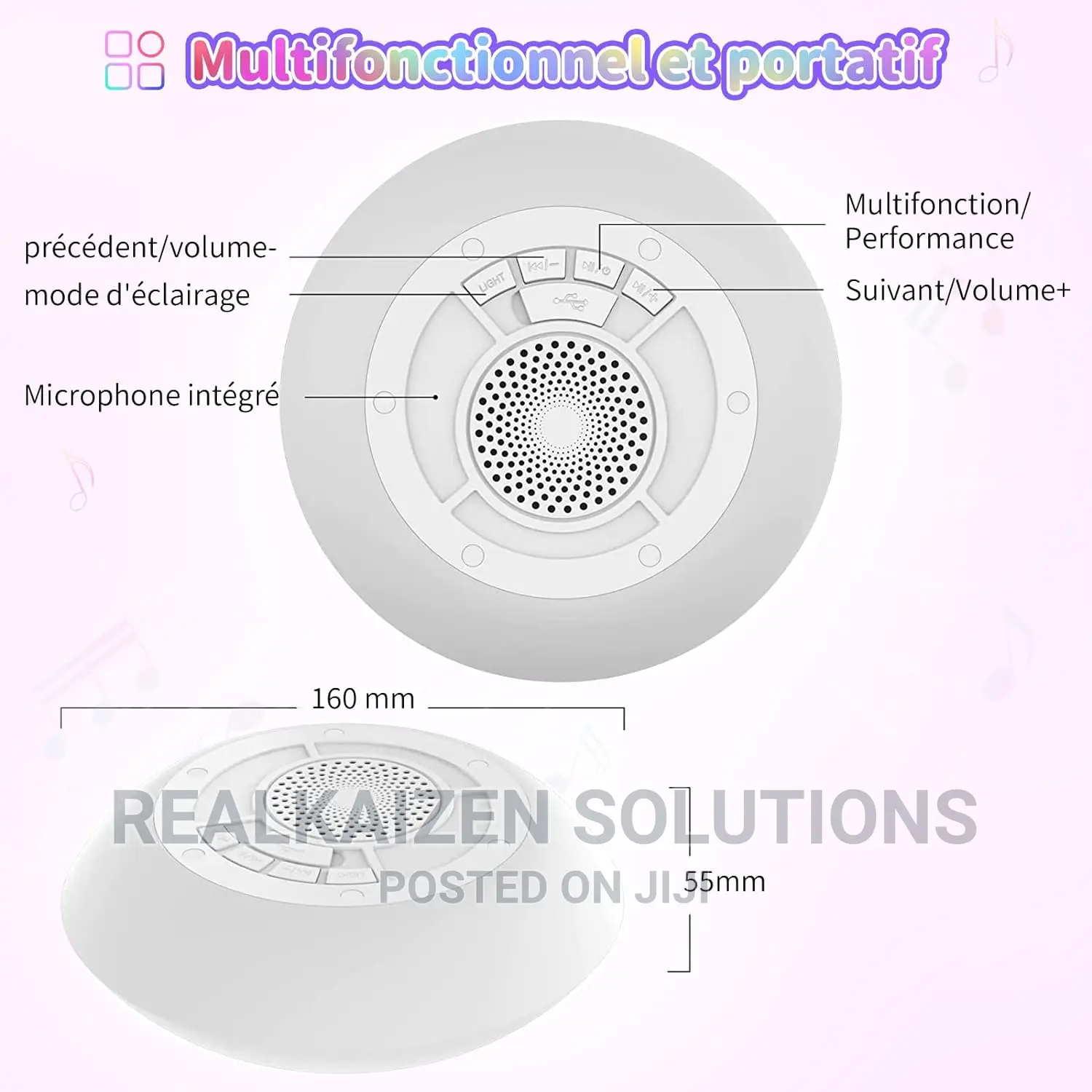 UK SENSEI Bluetooth | AUX Floating IPX6 LED Water Speaker