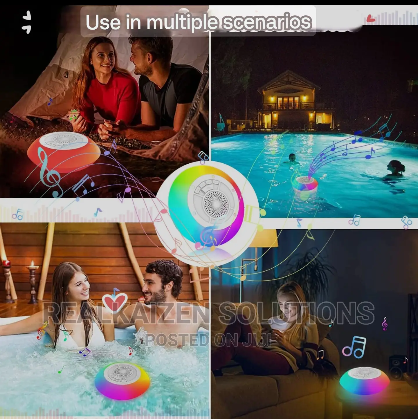 UK SENSEI Bluetooth | AUX Floating IPX6 LED Water Speaker