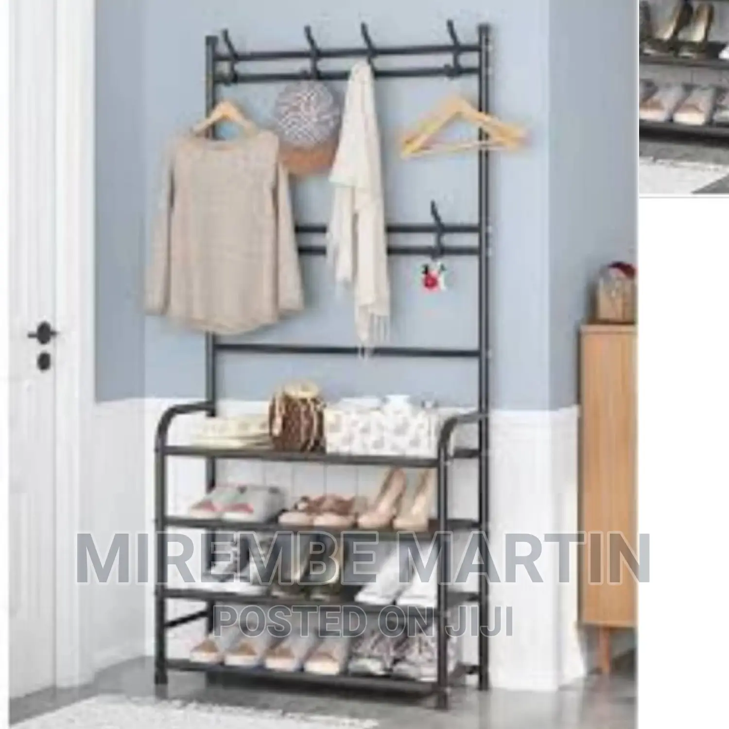 Stainless Steel Hat and Shoe Rack Organizer