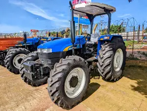 New Holland Tt75 4wd Tractor With Plough