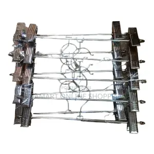 Metallic Trouser Hangers With Pegs - 10 in a Pack