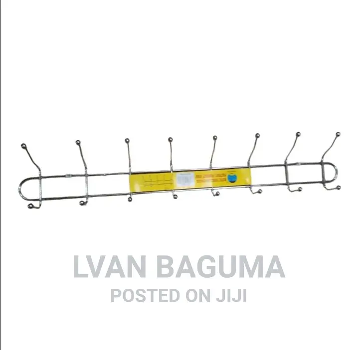 Multi-Purpose Double Hook Wall Hanger Line - 16 Hooks