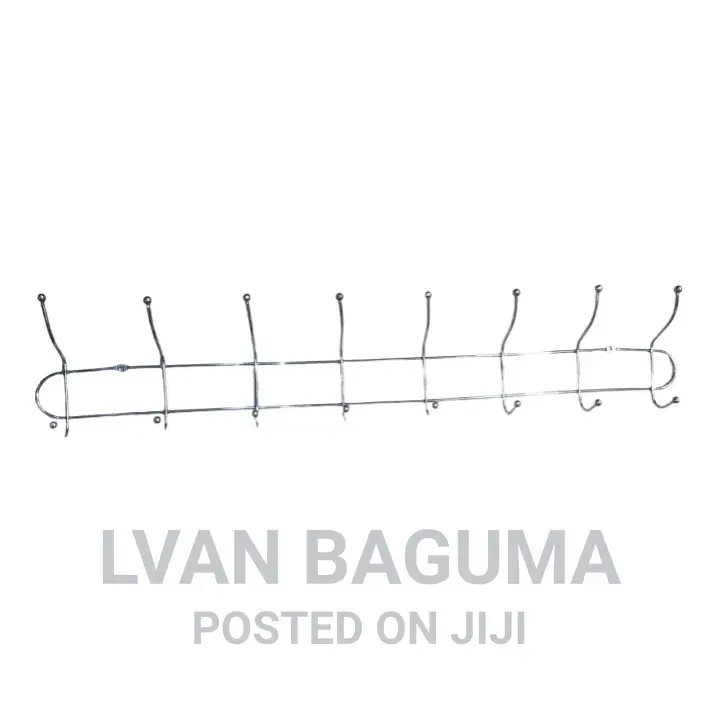 Multi-Purpose Double Hook Wall Hanger Line - 16 Hooks