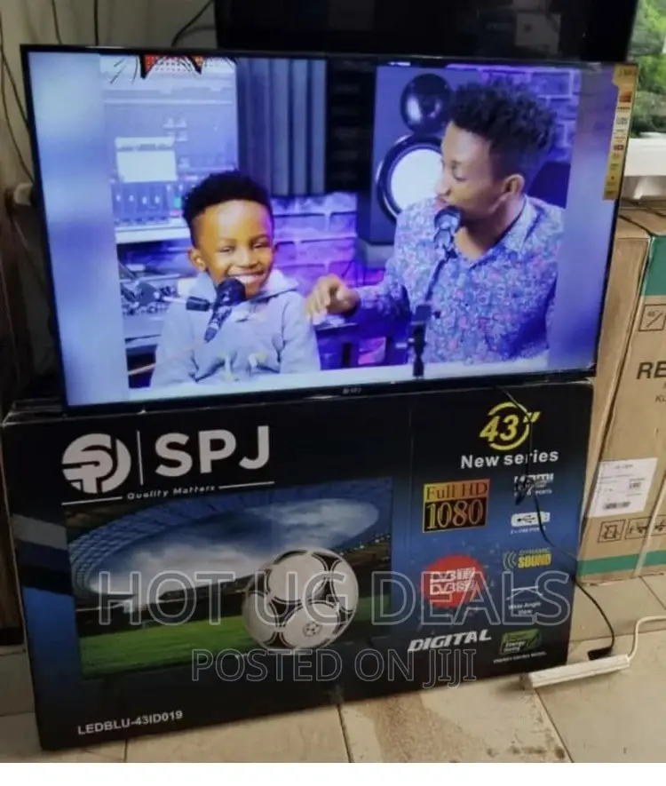 SPJ 43 Inch Full HD LED Digital Satelite Frameless TV- Grey