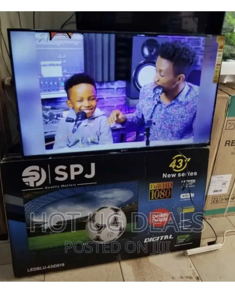 SPJ 43 Inch Full HD LED Digital Satelite Frameless TV- Grey