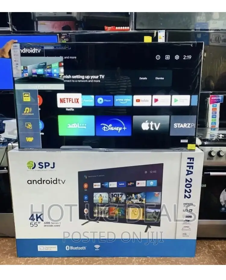 SPJ 55 Inch Ultra HD Android Smart Tv With Built-in WIFI