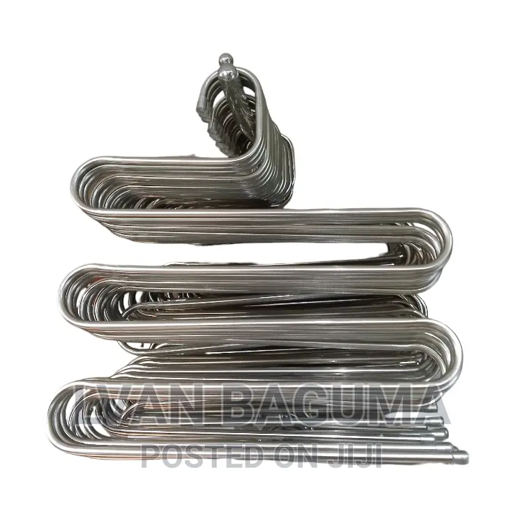 5 Layers S Shape Metallic Stainless Steel Cloth Hangers
